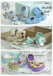 King Cole 4492 Crochet Pattern Crocheted Baby Shoes in Cherish and Cherished DK