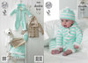 King Cole 4233 Knitting Pattern Baby Set in King Cole Cuddles DK and Big Value Baby DK