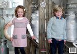 King Cole 4511 Knitting Pattern Raglan Sleeve Tunic and Sweater to knit in Authentic Chunky