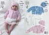 King Cole 4428 Knitting Pattern Baby Matinee Coat, Cardigan, Jacket and Hats in DK