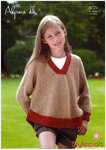 Stylecraft 8724 Knitting Pattern Childrens Girls Sweater in Alpaca DK