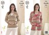 King Cole 4544 Knitting Pattern Ladies Cardigan and Sweater Drifter DK