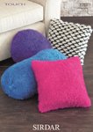 Sirdar 7781 Knitting Pattern Cushions in Sirdar Touch Super Chunky