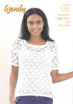 Wendy 5718 Crochet Pattern Ladies Short Sleeve and Sleeveless Tops in Wendy Supreme Cotton DK