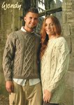 Wendy 5742 Knitting Pattern Unisex Sweater and Tunic in Wendy Aran