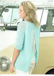 Wendy 5770 Knitting Pattern Ladies Open Back Sweater in Wendy Supreme Cotton DK