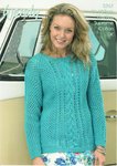 Wendy 5767 Knitting Pattern Mesh and Cable Sweater in Wendy Supreme Cotton DK