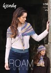 Wendy 5798 Knitting Pattern Shawl, Hat and Cravat in Wendy Roam Fusion 4 ply