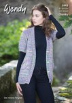 Wendy 5843 Knitting Pattern Ladies Short Sleeved Jacket and Gilet in Wendy Festival Chunky
