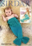 Sirdar 4708 Knitting Pattern Mermaid Tail Snugglers in Snuggly DK