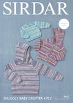 Sirdar 4662 Knitting Pattern Baby Girls Hooded Sweater and Jacket in Snuggly Baby Crofter 4Ply