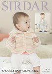 Sirdar 4670 Knitting Pattern Baby Childrens Jackets in Sirdar Snuggly Baby Crofter DK
