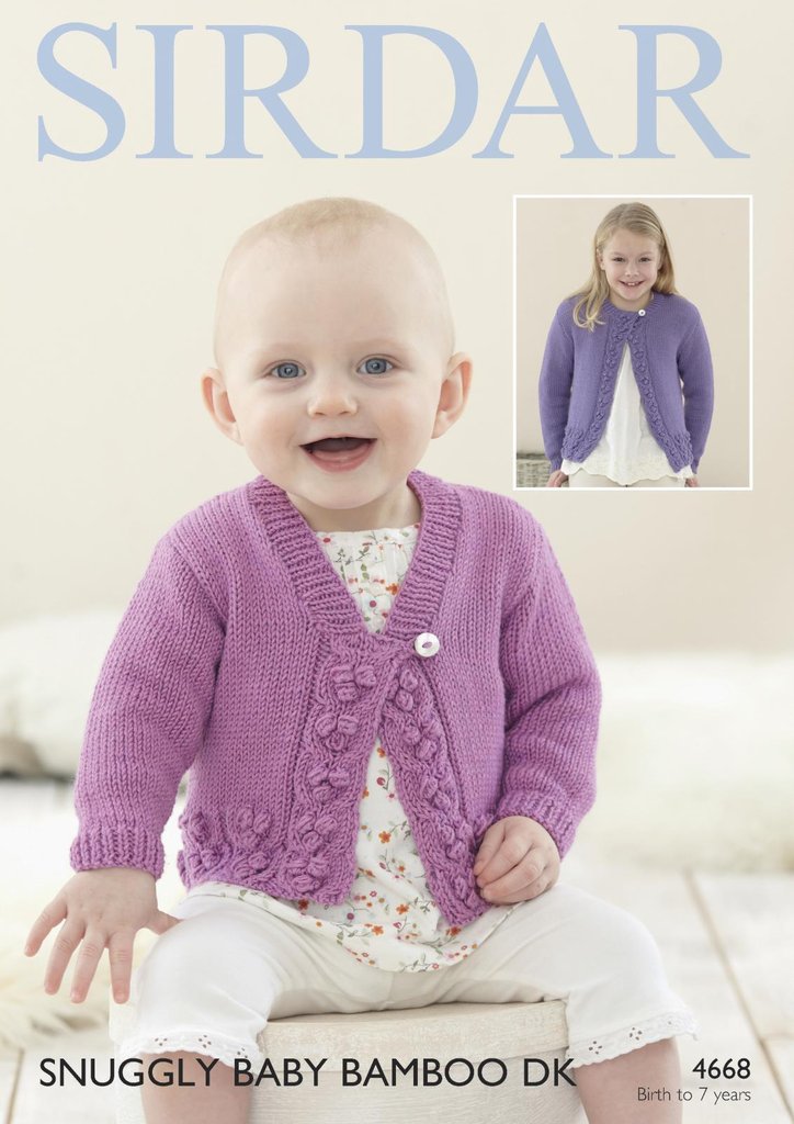 Sirdar 4668 Knitting Pattern Baby Childrens Cardigans in