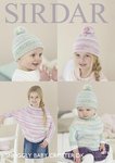 Sirdar 4674 Knitting Pattern Baby Childrens Poncho with Sleeves and Hat in Snuggly Baby Crofter DK