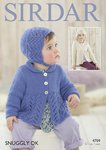 Sirdar 4709 Knitting Patttern Baby Childrens Cardigans and Hats in Sirdar Snuggly DK