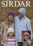 Sirdar 7827 Knitting Pattern Family Hats in Sirdar Country Style DK