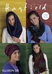 Sirdar 7854 Knitting Pattern Womens Easy Knit Hat, Scarf, Mitts and Snoods in Hayfield Illusion DK