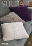 Sirdar 7867 Knitting Pattern Cushion Covers in Sirdar Smudge