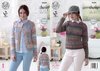 King Cole 4634 Knitting Pattern Womens Cardigan and Sweater in King Cole Cotswold Chunky