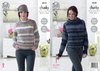 King Cole 4638 Knitting Pattern Womens Raglan Sweaters in King Cole Cotswold Chunky