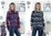 King Cole 4734 Knitting Pattern Womens Sweaters & Tabard in King Cole Big Value Multi Chunky