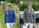 King Cole 4708 Knitting Pattern Cardigan and Sweater in King Cole Big Value Super Chunky