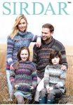 Sirdar 7881 Knitting Pattern Family Sweaters in Sirdar Aura Chunky