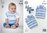King Cole 4583 Knitting Pattern Baby Slipovers in Big Value Baby Soft Chunky