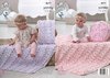 King Cole 4677 Crochet Pattern Baby Blankets and Cushions in Yummy Chunky