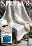 Sirdar 7963 Knitting Pattern Throw Teacosy and Heart Rug in Sirdar Gorgeous Ultra Super Chunky