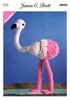 James C Brett JB404 Crochet Pattern Flo The Flamingo Toy in James C Brett Flutterby Chunky