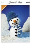 James C Brett JB406 Crochet Pattern Frosty the Snowman Toy in James C Brett Flutterby Chunky