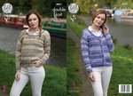 King Cole 4801 Knitting Pattern Womens Sweater and Cardigan in King Cole Drifter DK