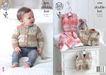 King Cole 4796 Knitting Pattern Baby Cardigans & Waistcoats in King Cole Drifter for Baby DK