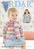 Sirdar 4779 Knitting Pattern Baby Girls Round and V Neck Cardigans in Snuggly Baby Crofter Chunky