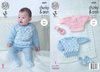 King Cole 4809 Knitting Pattern Baby Sweater Top Blanket & Socks in Cuddles Chunky & Comfort Aran