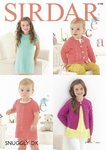 Sirdar 4748 Knitting Pattern Baby & Girls Dress & Cardigan in Sirdar Snuggly  DK