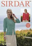 Sirdar 7909 Knitting Pattern Womens Long Sleeved and 3/4 Sleeved Cardigans in Sirdar Cotton 4 Ply