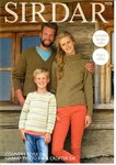 Sirdar 7978 Knitting Pattern Family Sweaters in Sirdar Country Style, Crofter and Harrap Tweed DK
