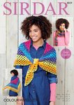 Sirdar 8029 Crochet Pattern Womens Easy Crochet Shawl and Scarf in Sirdar Colourwheel DK