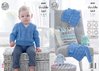 King Cole 4909 Knitting Pattern Baby Tank Top Sweater & Waistcoat in Cherish & Cherished DK