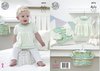 King Cole 4976 Knitting Pattern Baby Dress and Cardigans in King Cole Big Value Baby 4 Ply