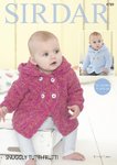 Sirdar 4789 Knitting Pattern Baby Chiildrens Hooded Jacket in Sirdar Snuggly Tutti Frutti