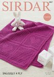 Sirdar 4807 Crochet Pattern Heart Patterned Blanket in Sirdar Snuggly 4 Ply