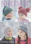 Sirdar 4806 Knitting Pattern Baby Childrens Hats in Sirdar Snuggly Rascal DK