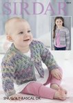 Sirdar 4804 Knitting Pattern Baby Childrens Cardigans in Sirdar Snuggly Rascal DK