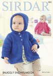 Sirdar 4822 Knitting Pattern Baby Collared and Hooded Jackets in Sirdar Snuggly Snowflake DK