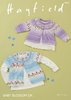 Sirdar 4843 Knitting Pattern Baby Girls Long & Short Sleeved Cardigans in Hayfield Baby Blossom DK