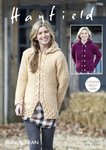 Sirdar 7985 Knitting Pattern Womens Hooded Jackets  in Hayfield Bonus Aran