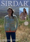 Sirdar 8070 Knitting Pattern Womens Cardigans in Sirdar Tundra Super Chunky